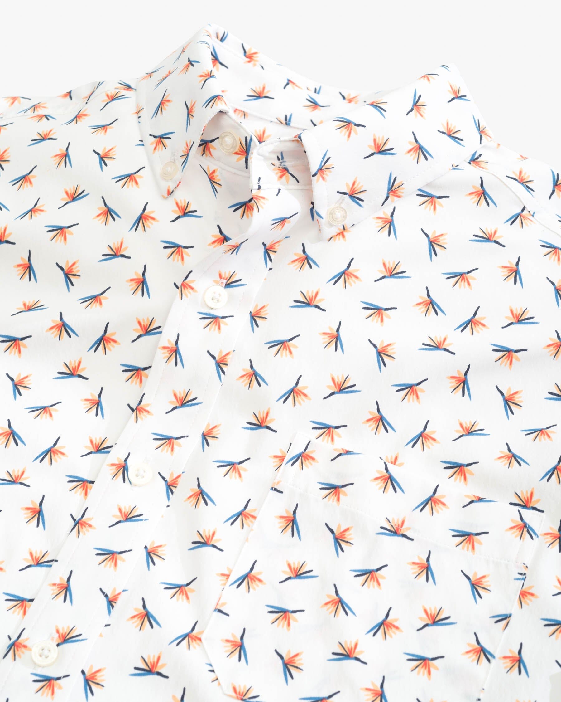 Paradise Park Printed Intercoastal Short Sleeve Button Down
