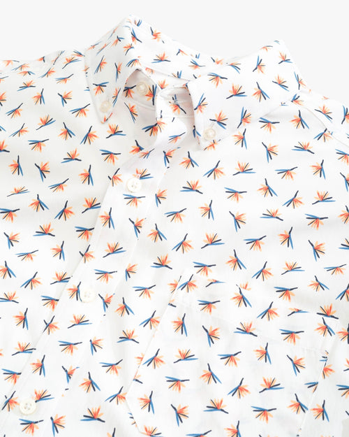 Paradise Park Printed Intercoastal Short Sleeve Button Down